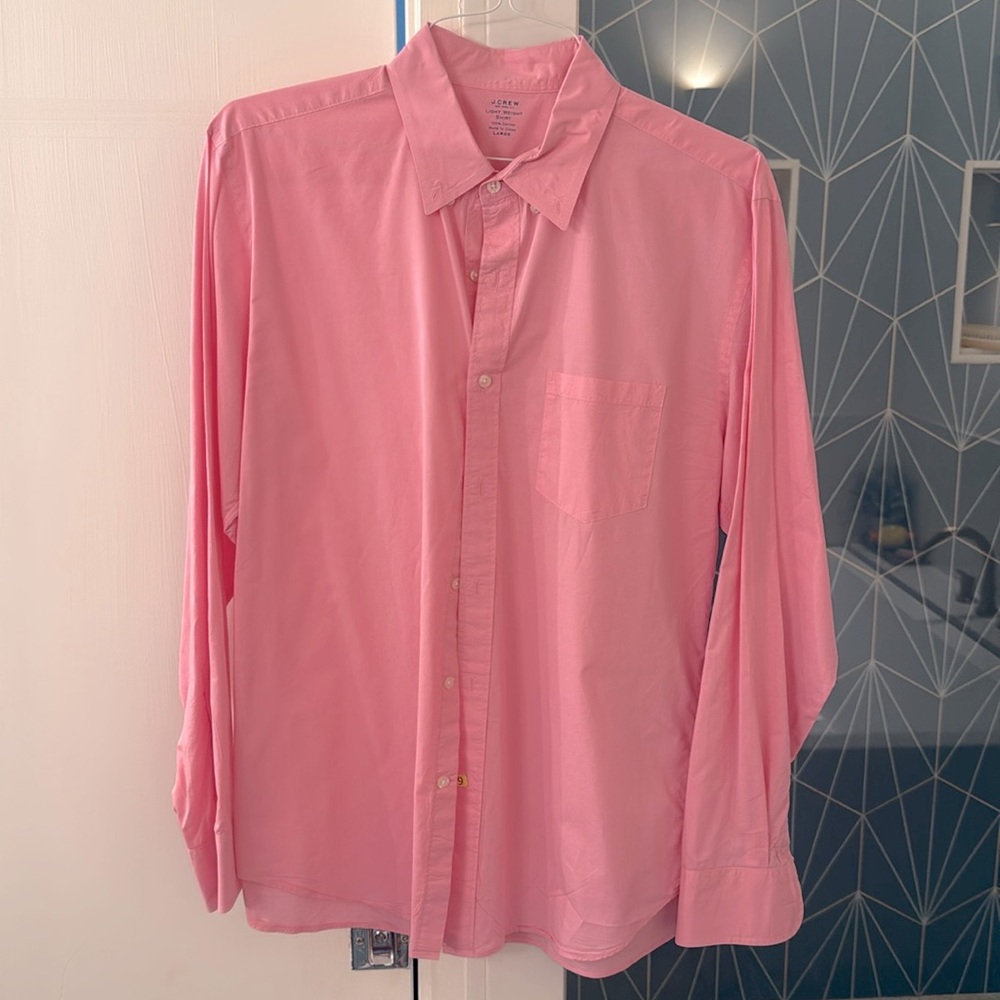 J Crew Men’s light weight shirt size L